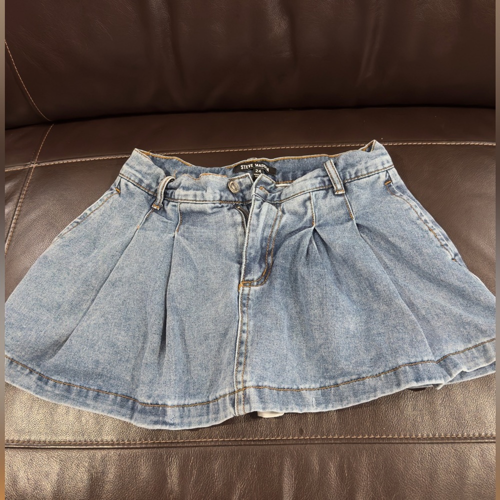 Steve Madden Light Blue Mini Skirt, Size 24